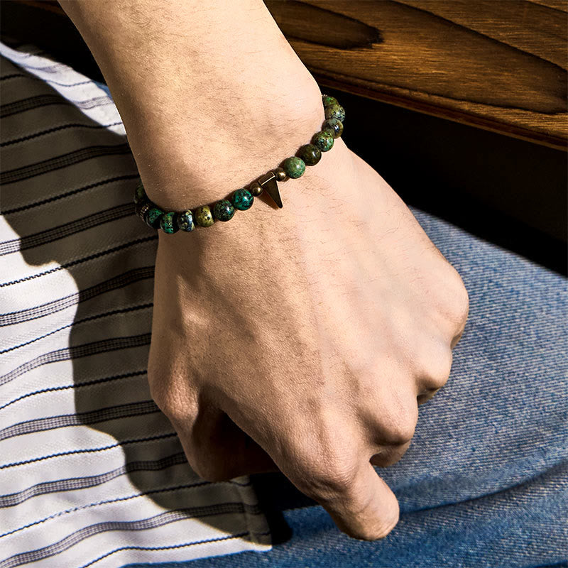 Turquoise Copper Balance Bracelet | 0.6cm Beads | Healing Energy