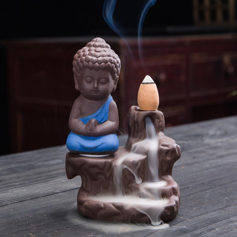 Ceramic Backflow Incense Burner Fountain - Decorative Smoke