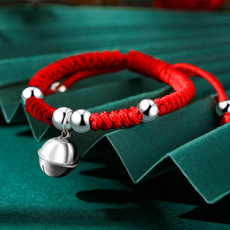 Kids Sterling Silver Spiritual Bracelet With Fu Character Charm