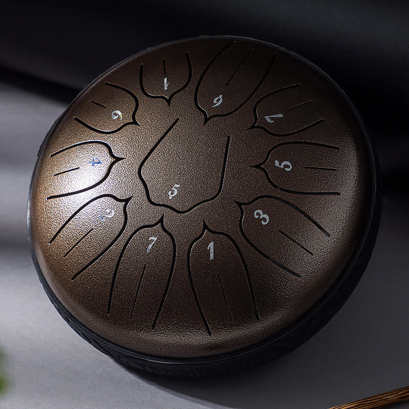 Kit de méditation Lotus de 6 pouces à 11 notes en acier