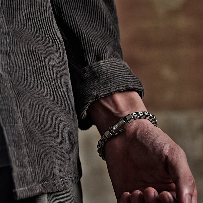 Bracelet Success en cuivre à motif écailles de dragon de 18 cm