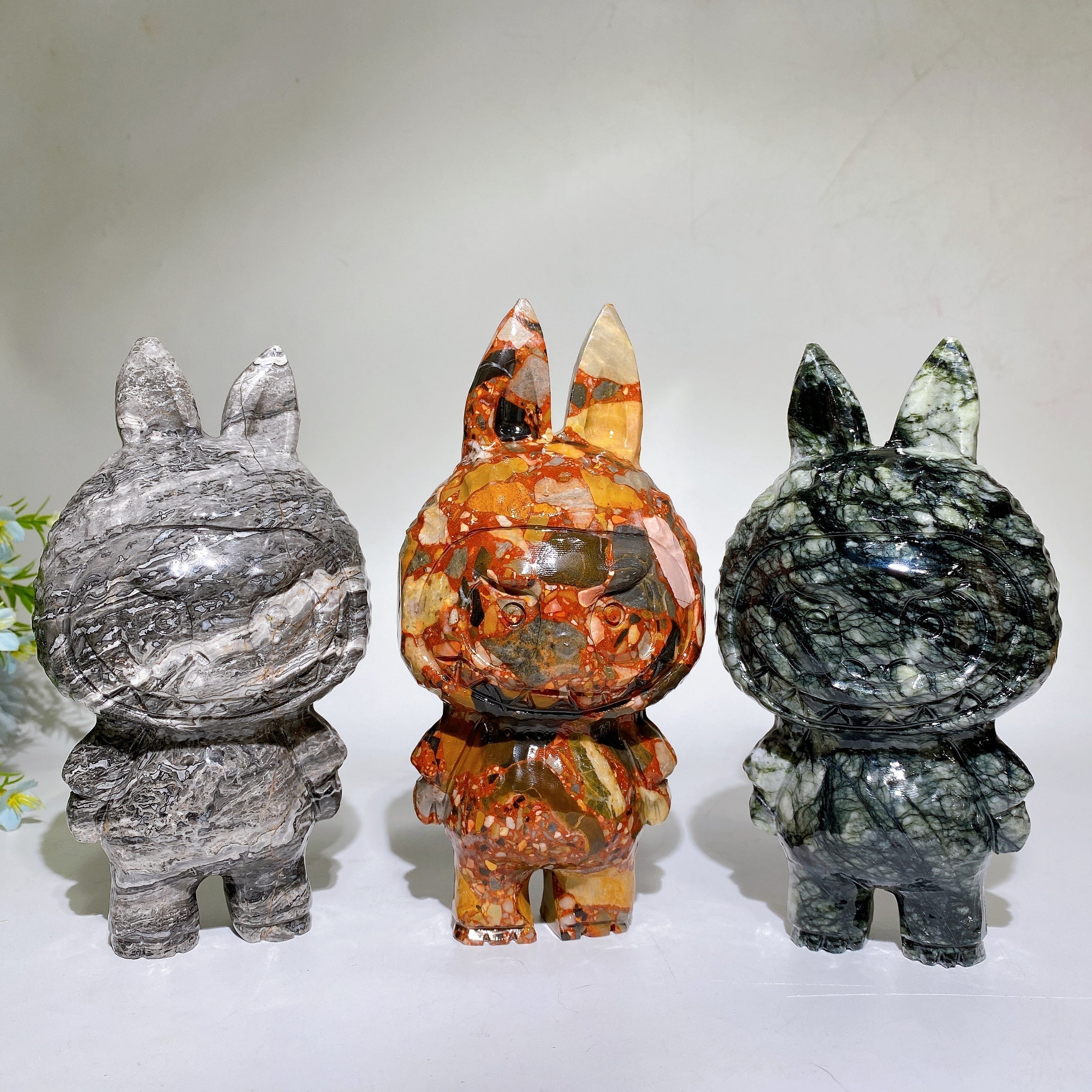 18cm Crystal Figurine in Picasso Stone for Healing Energy