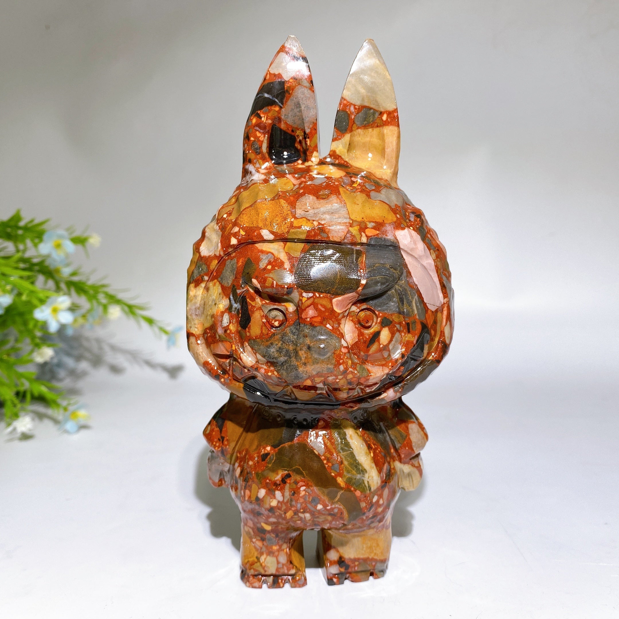 18cm Crystal Figurine in Picasso Stone for Healing Energy