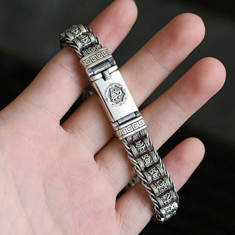 Bracelet en cuivre Om Mani Padme Hum de qualité supérieure de 18 cm