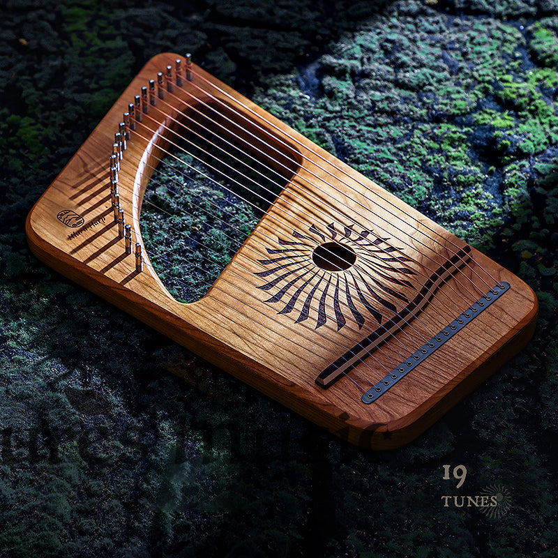 19-String Hluru Lyre Harp Instrument for Music Lovers