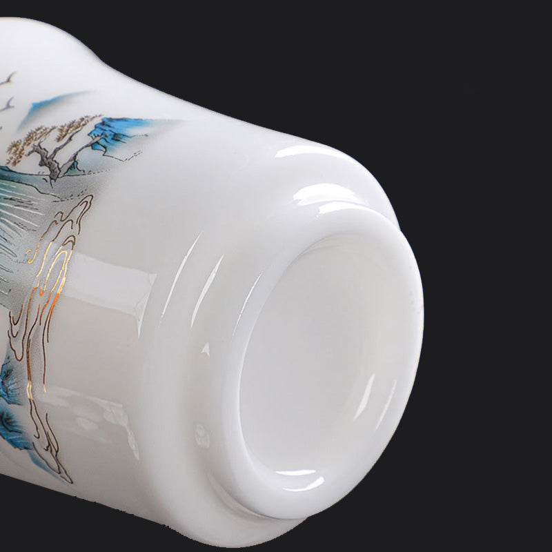 Tasse à thé en céramique 120 ml | Montagnes, rivières, arbres, élégance