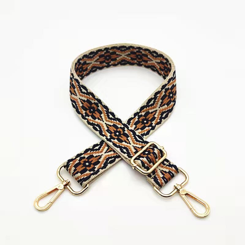 Multicolor Embroidered Adjustable Bag Strap for Spiritual Accessories