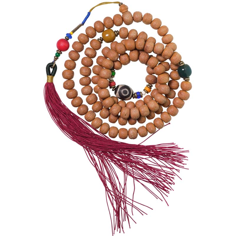 108 Beads Bodhi Seed Dzi Peace Mala Bracelet