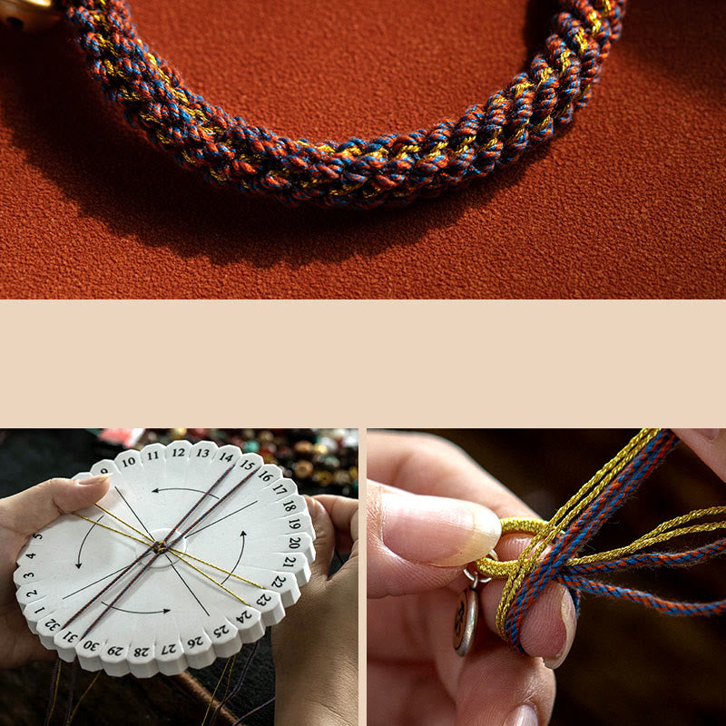 Bracelet porte-bonheur en argent sterling avec cordon rouge et signe du zodiaque chinois