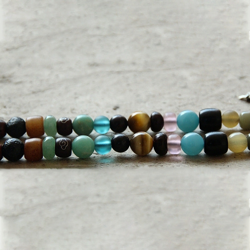 108 Beads Bodhi Seed & Bagua Harmony Bracelet for Balance