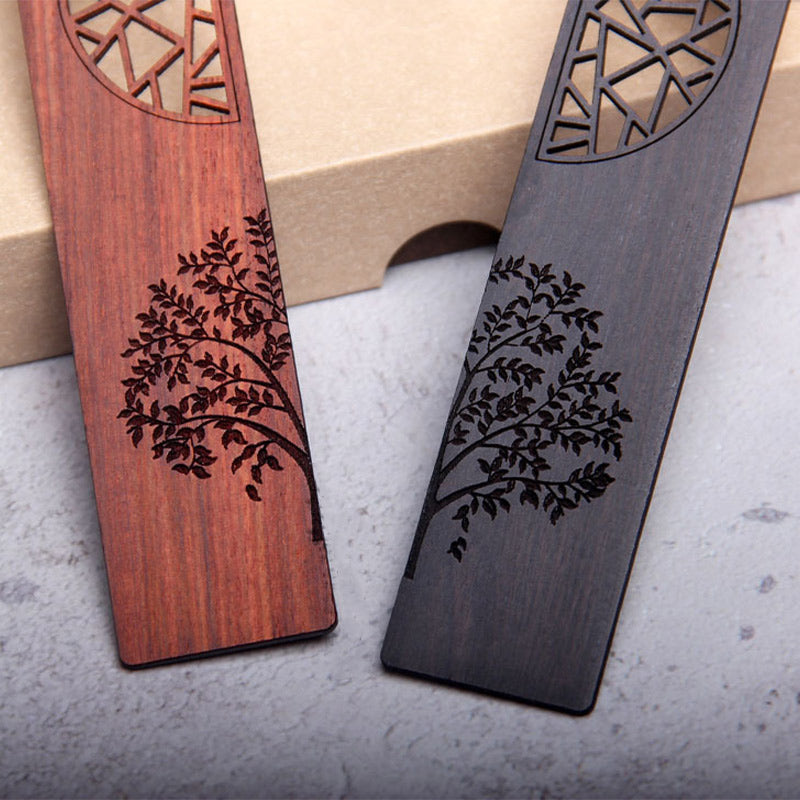 The Tree of Life Ebony & Red Sandalwood Bookmarks