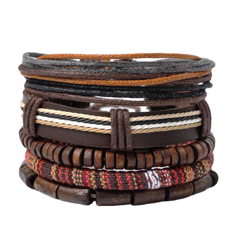 Classic Small Leaf Red Sandalwood Spiritual Bracelet for Protection
