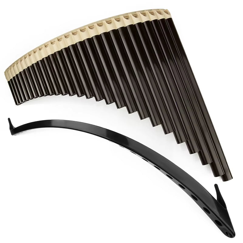 Professional ABS Panflute, Musical Instrument Panpipe, Transverse Pan Fluta Music Wind Musicales, Diatonic Scale, 26 C Key Pipes