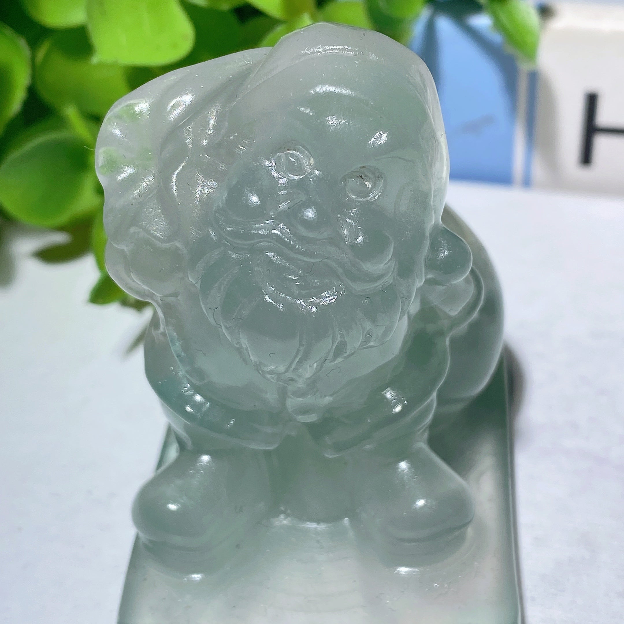 Figurines de Père Noël en cristal mixte de 5 à 6 cm pour la guérison