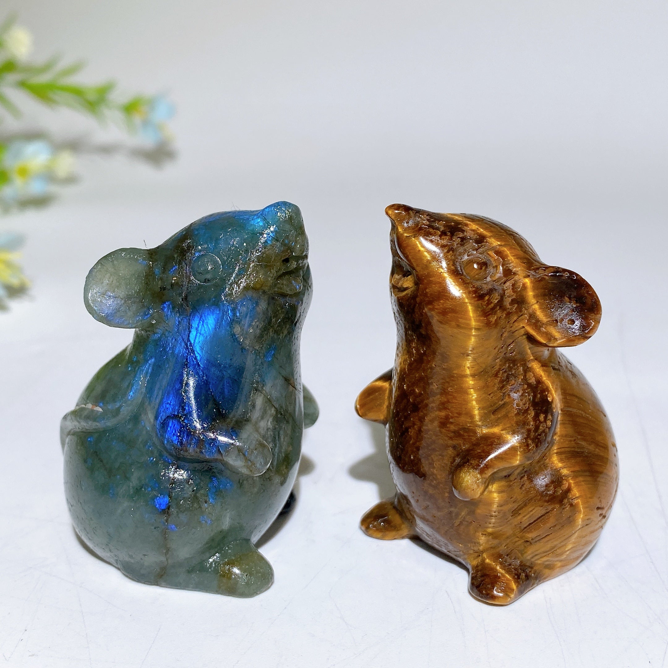 2.0 Inch Crystal Mouse Figurine - Healing Stone Carving