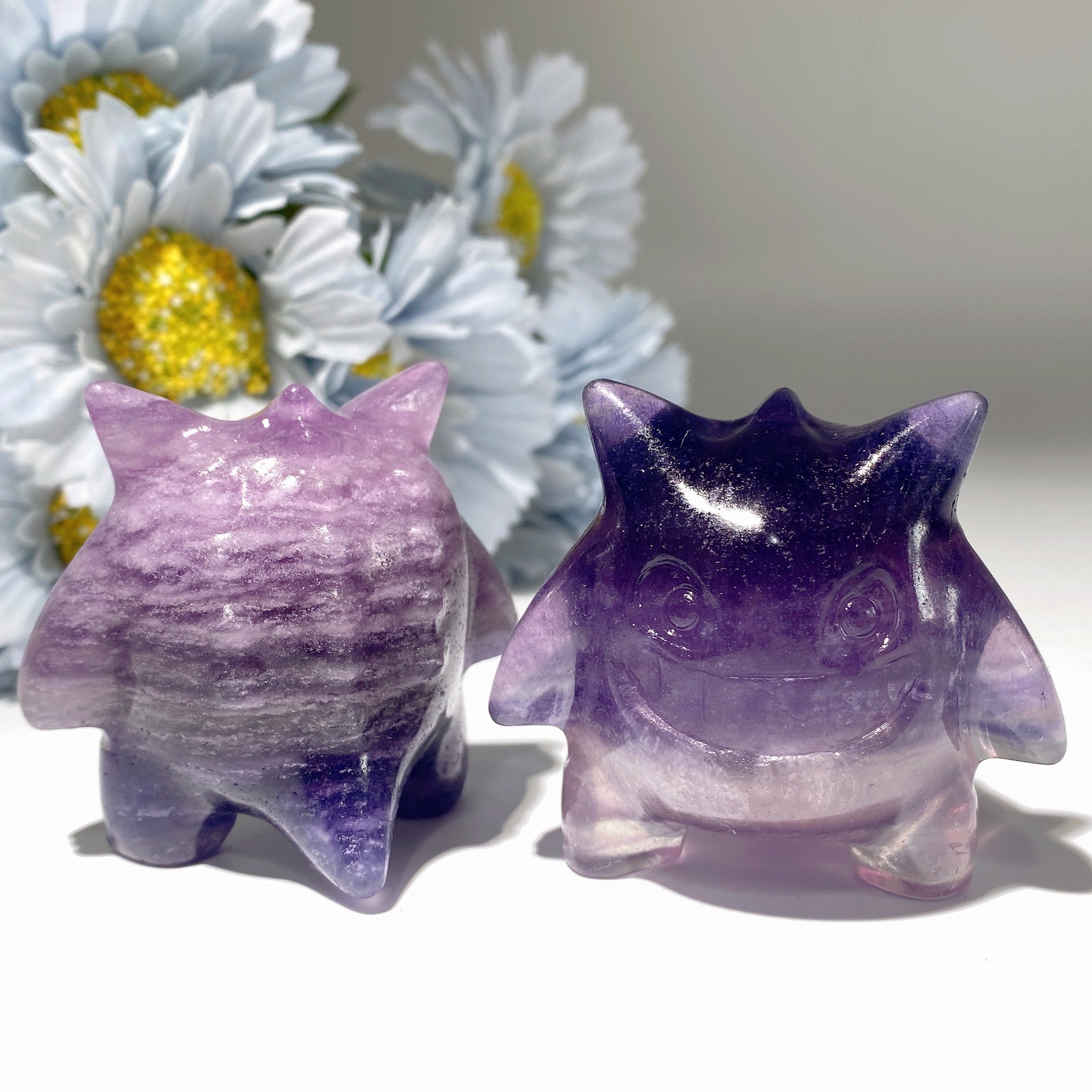 2.0-inch Fluorite Gengar Crystal Figurine for Healing