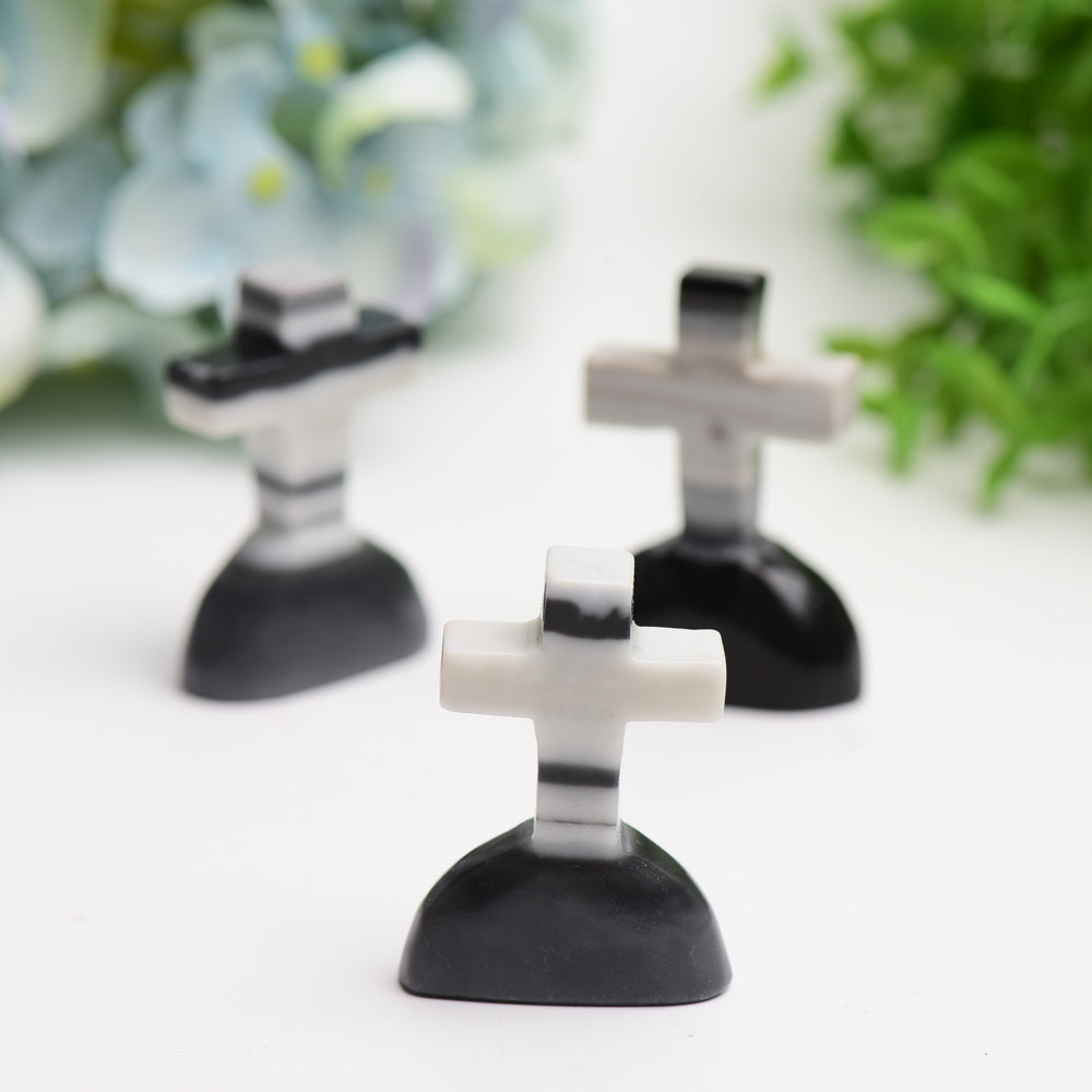 2.0 Inch Jade Tomb Crystal Carving for Halloween Decor