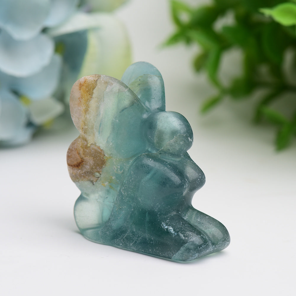 2.0 Inch Mixed Crystal Fairy Carving Figurine for Healing