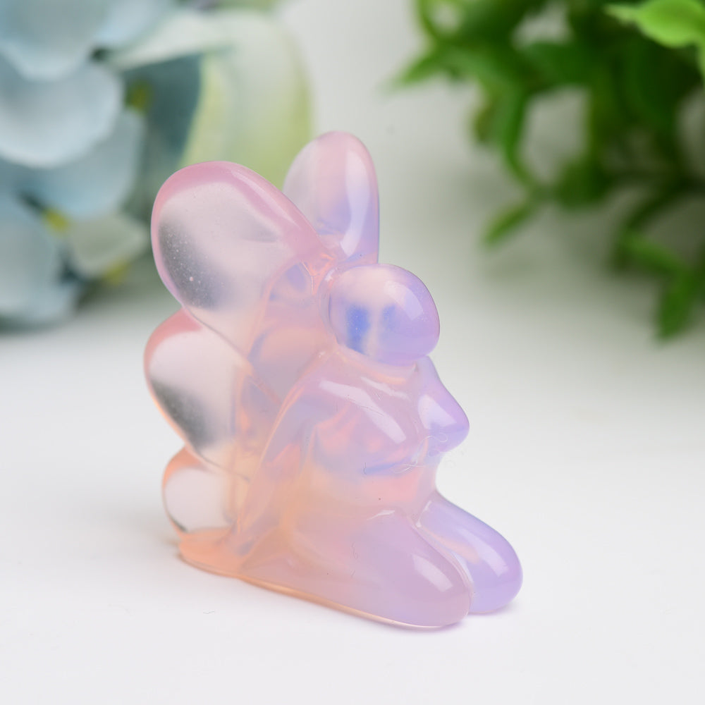 2.0 Inch Mixed Crystal Fairy Carving Figurine for Healing