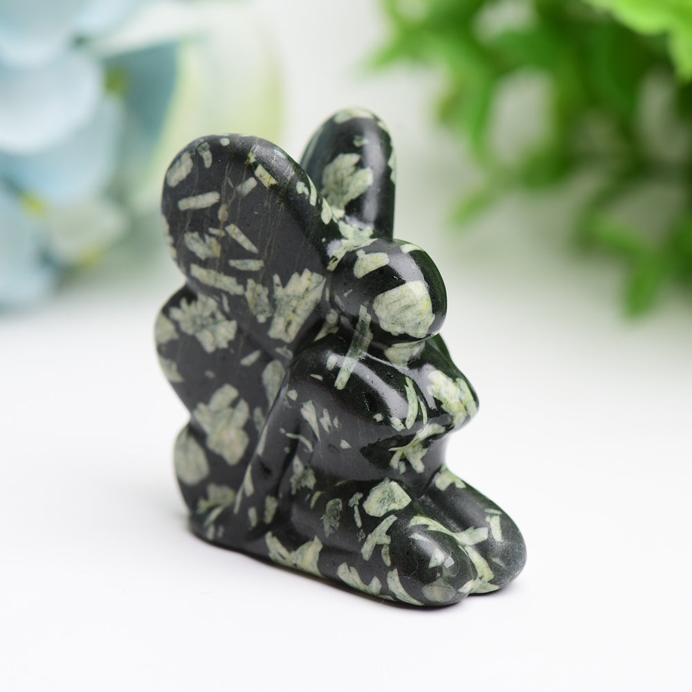2.0 Inch Mixed Crystal Fairy Carving Figurine for Healing
