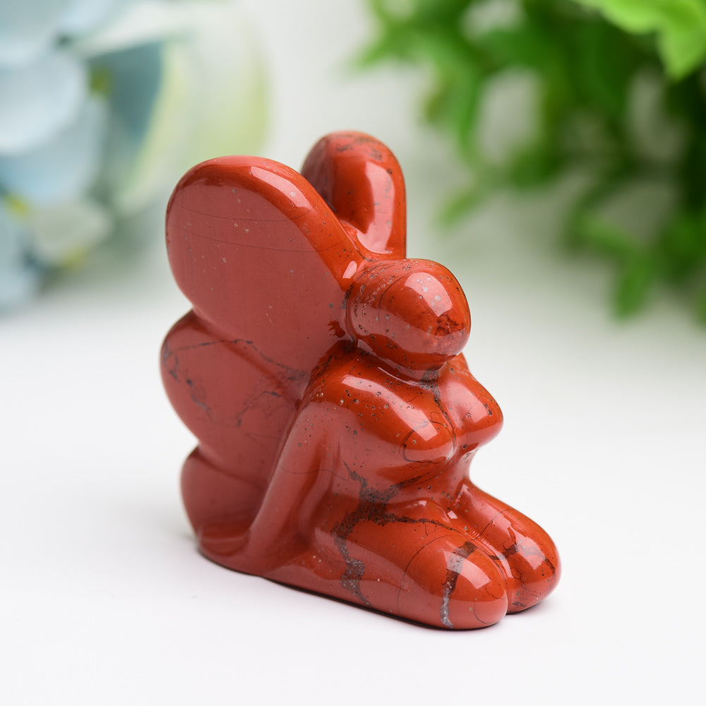 2.0 Inch Mixed Crystal Fairy Carving Figurine for Healing