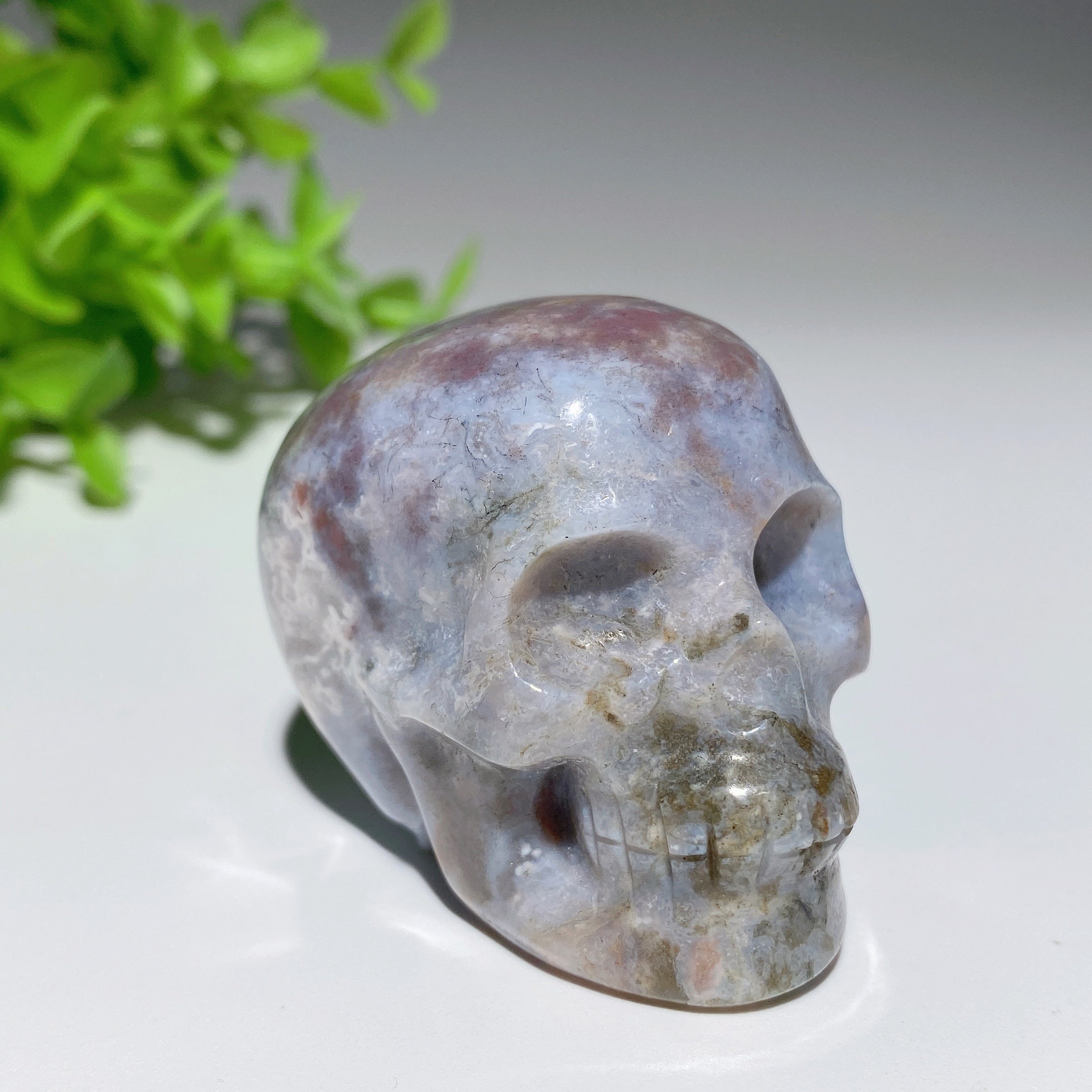 Sculptures de crânes en cristal mixtes de 2,0 pouces pour la guérison et la méditation