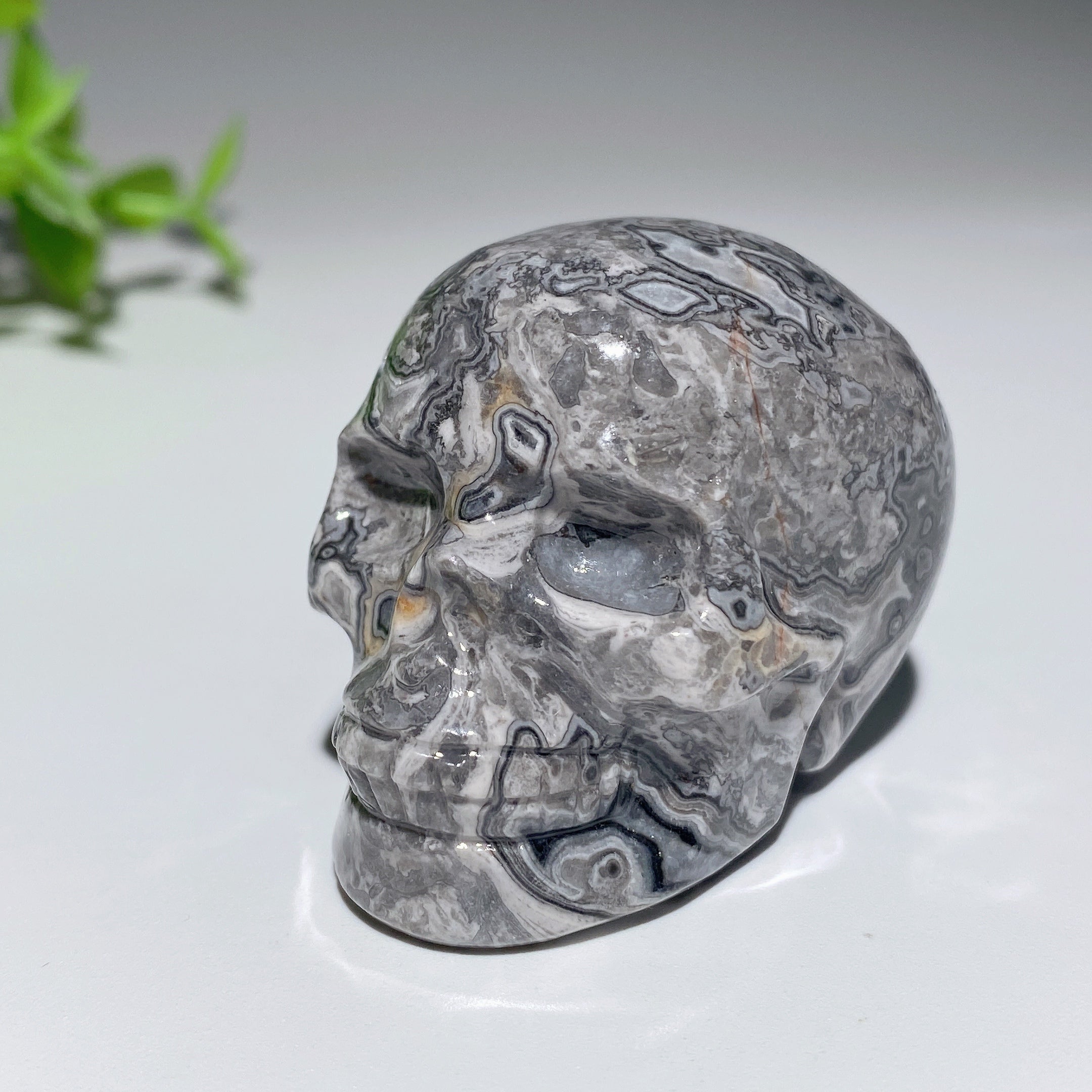 Sculptures de crânes en cristal mixtes de 2,0 pouces pour la guérison et la méditation
