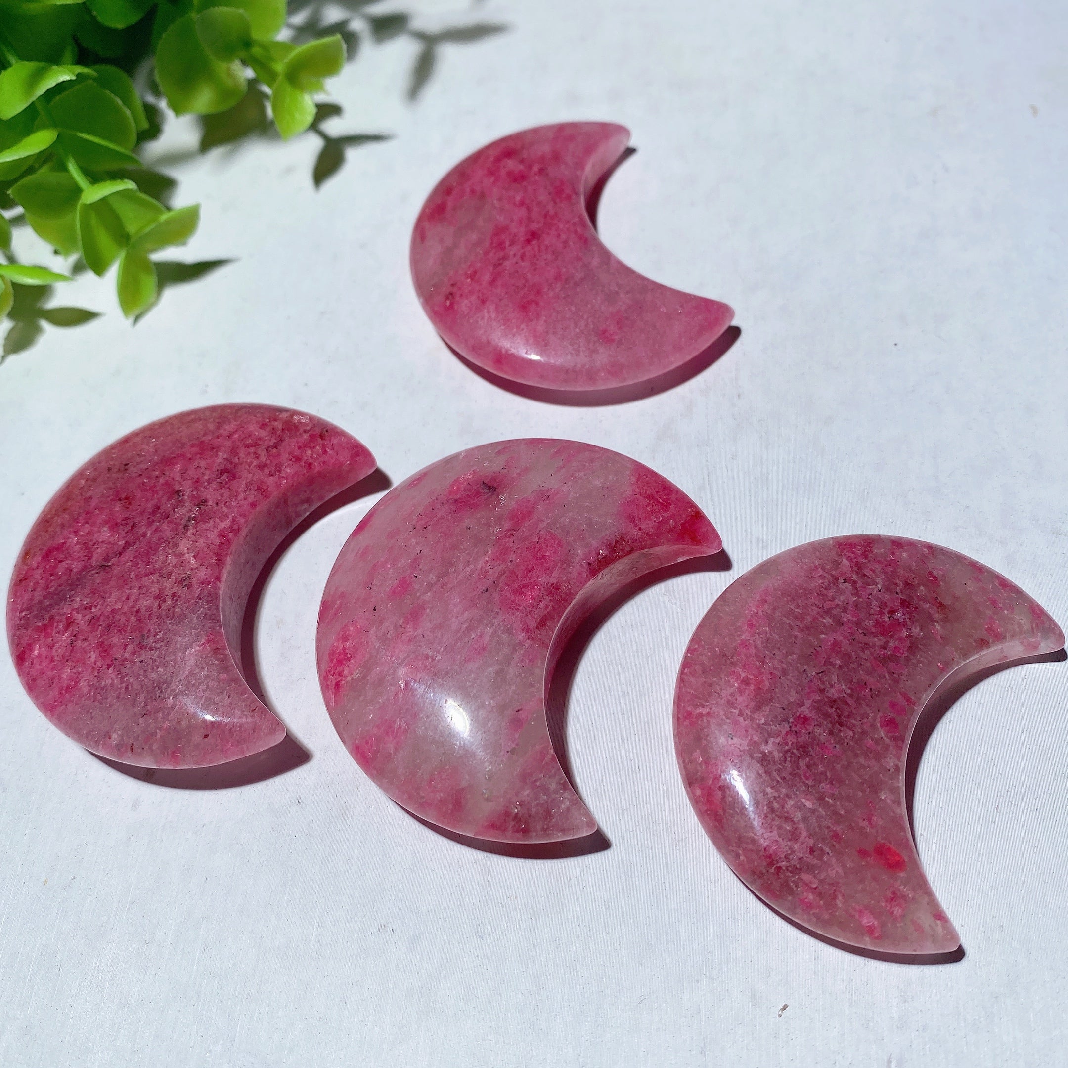 2.0 Inch Unicorn Stone Crescent Moon Crystal Carving