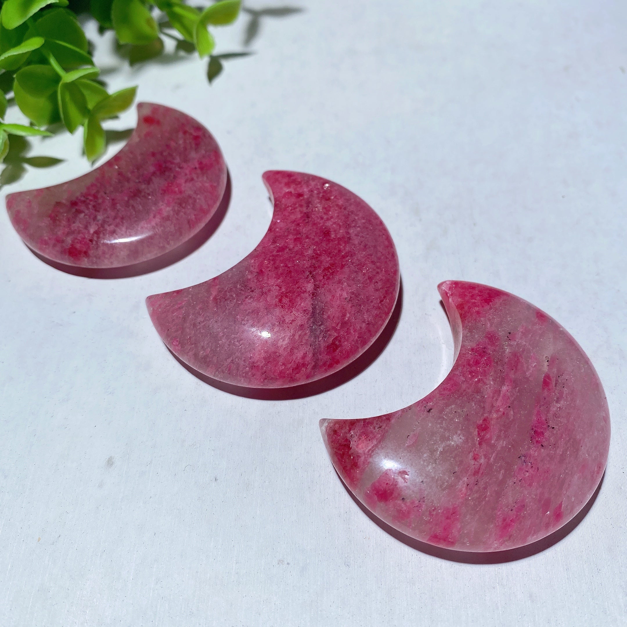 2.0 Inch Unicorn Stone Crescent Moon Crystal Carving