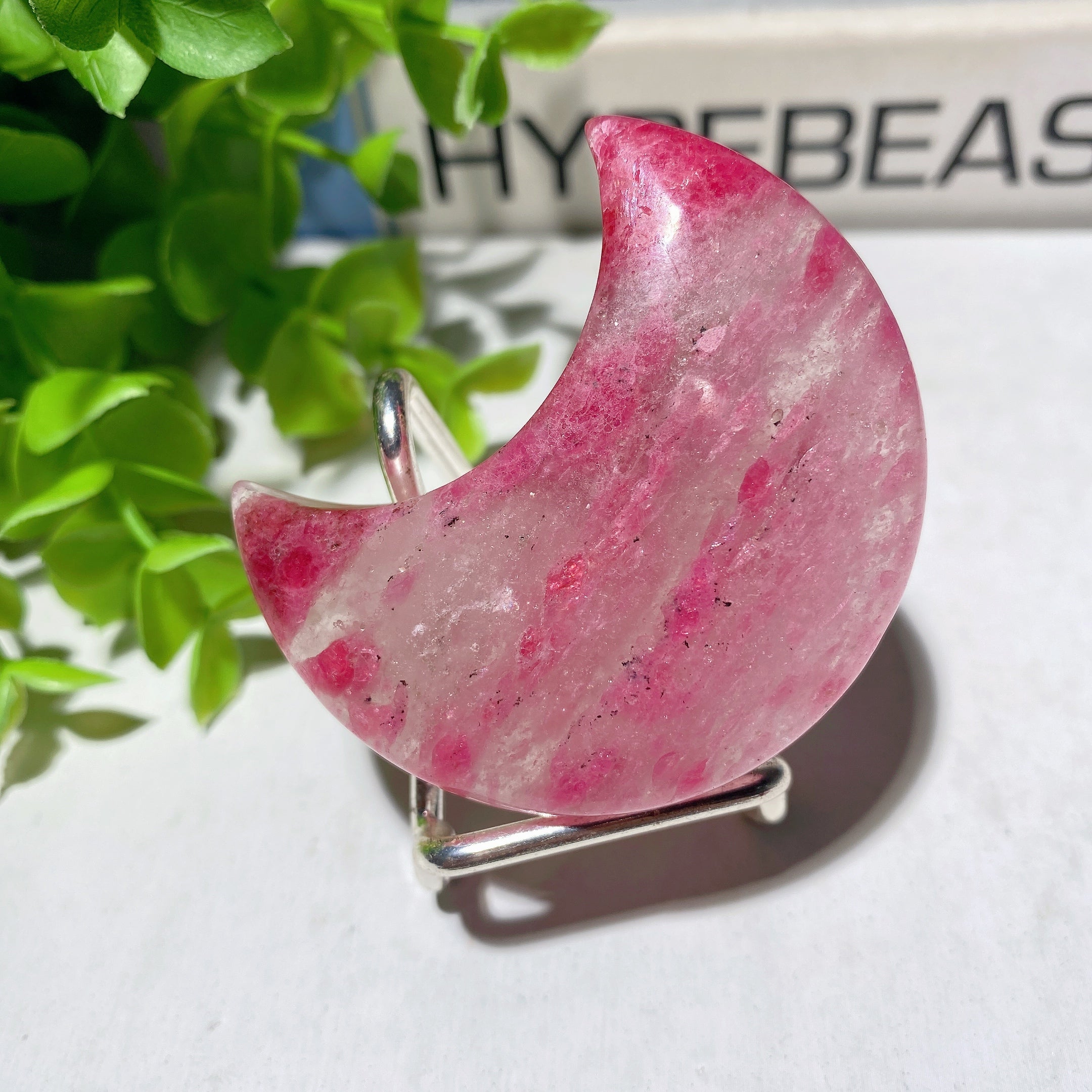 2.0 Inch Unicorn Stone Crescent Moon Crystal Carving