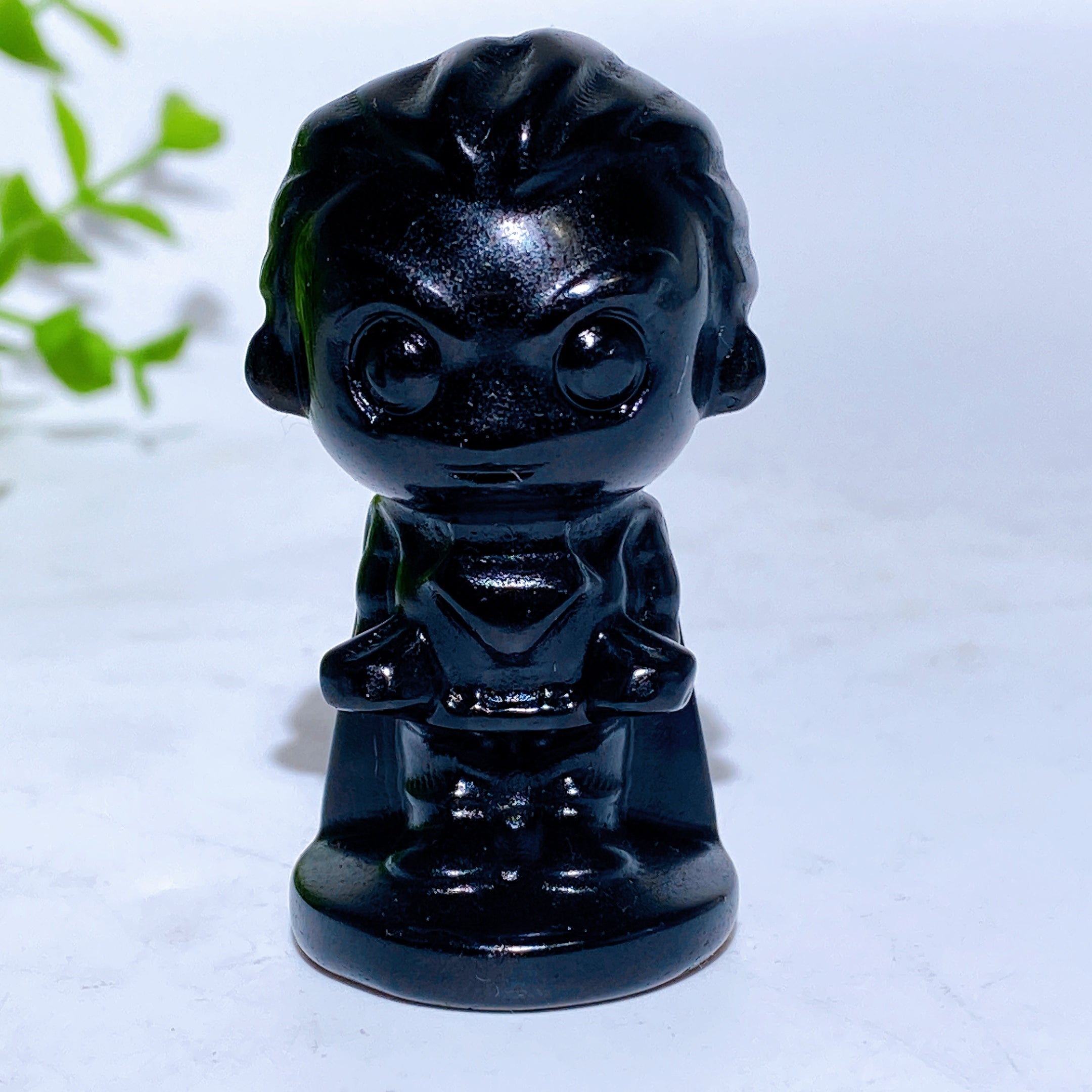 2.1" Black Obsidian Marvel Character Crystal Figurines