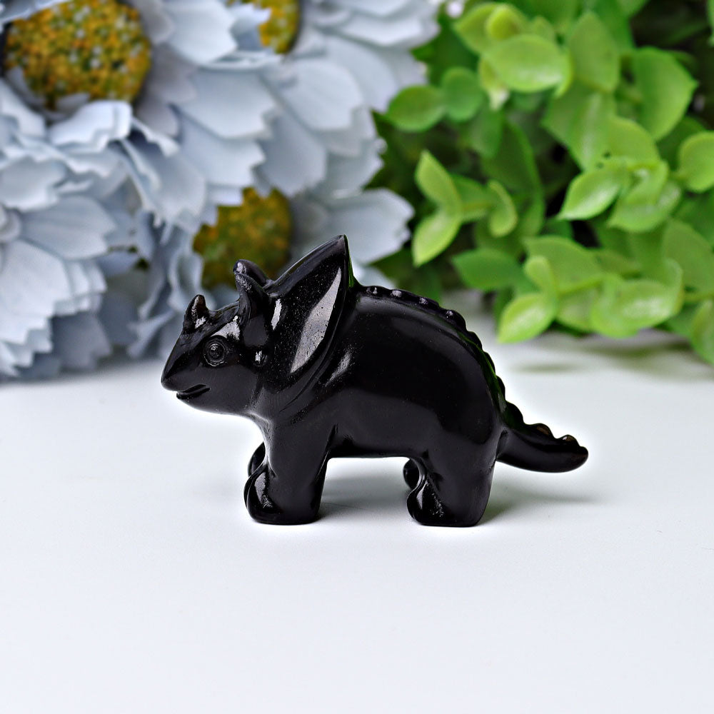 2.1" Carved Crystal Dinosaur Figurines
