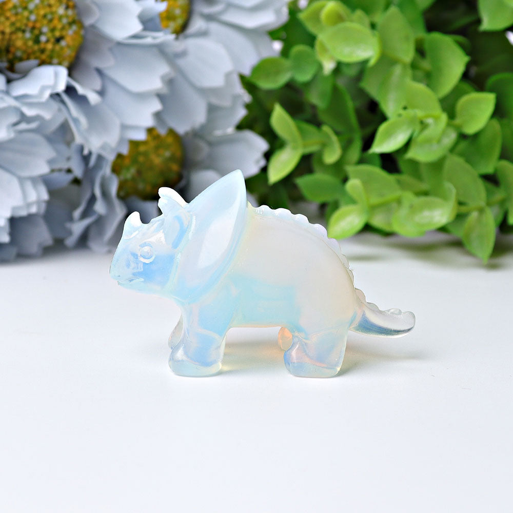 2.1" Carved Crystal Dinosaur Figurines