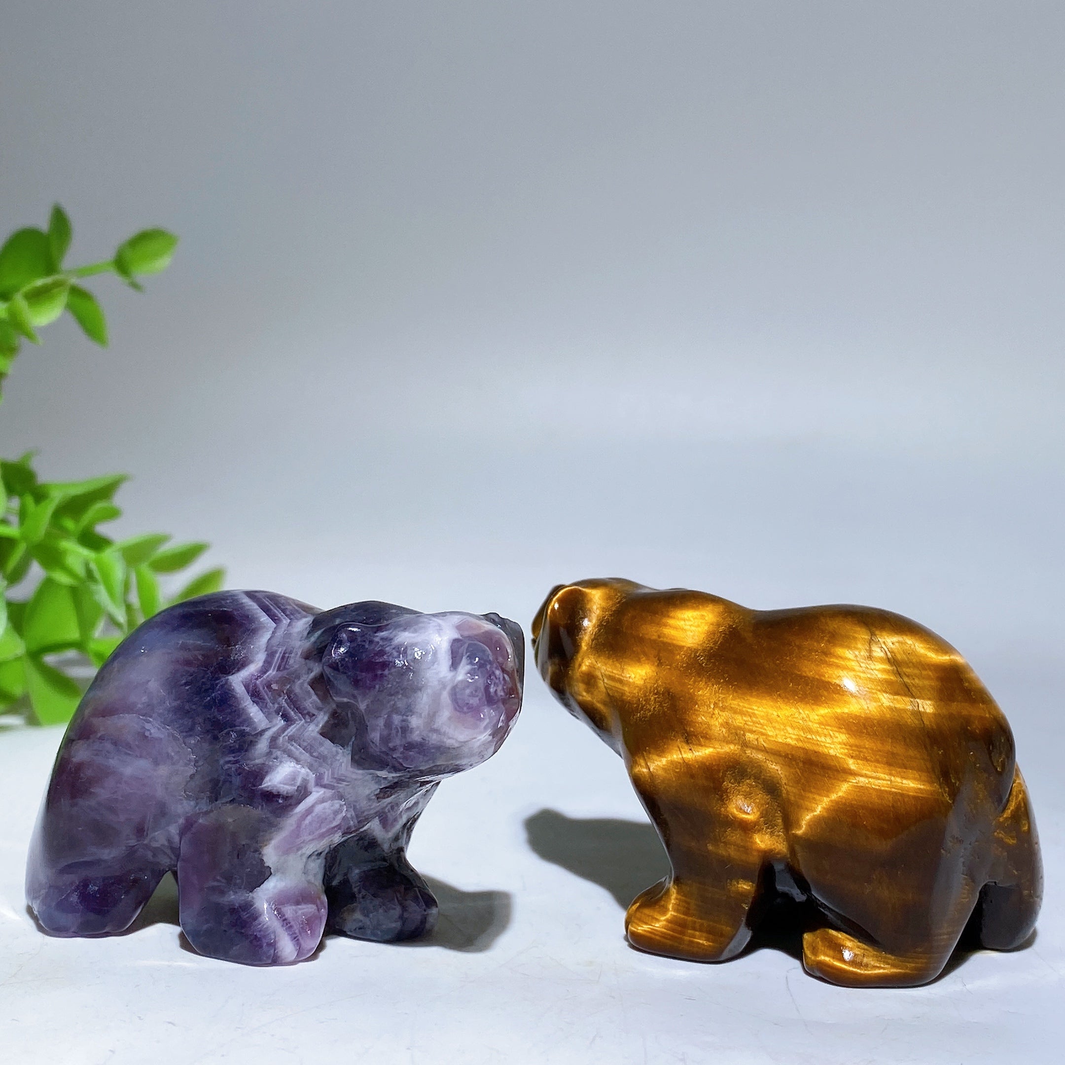 2.1 inch Crystal Bear Carving for Healing and Energy