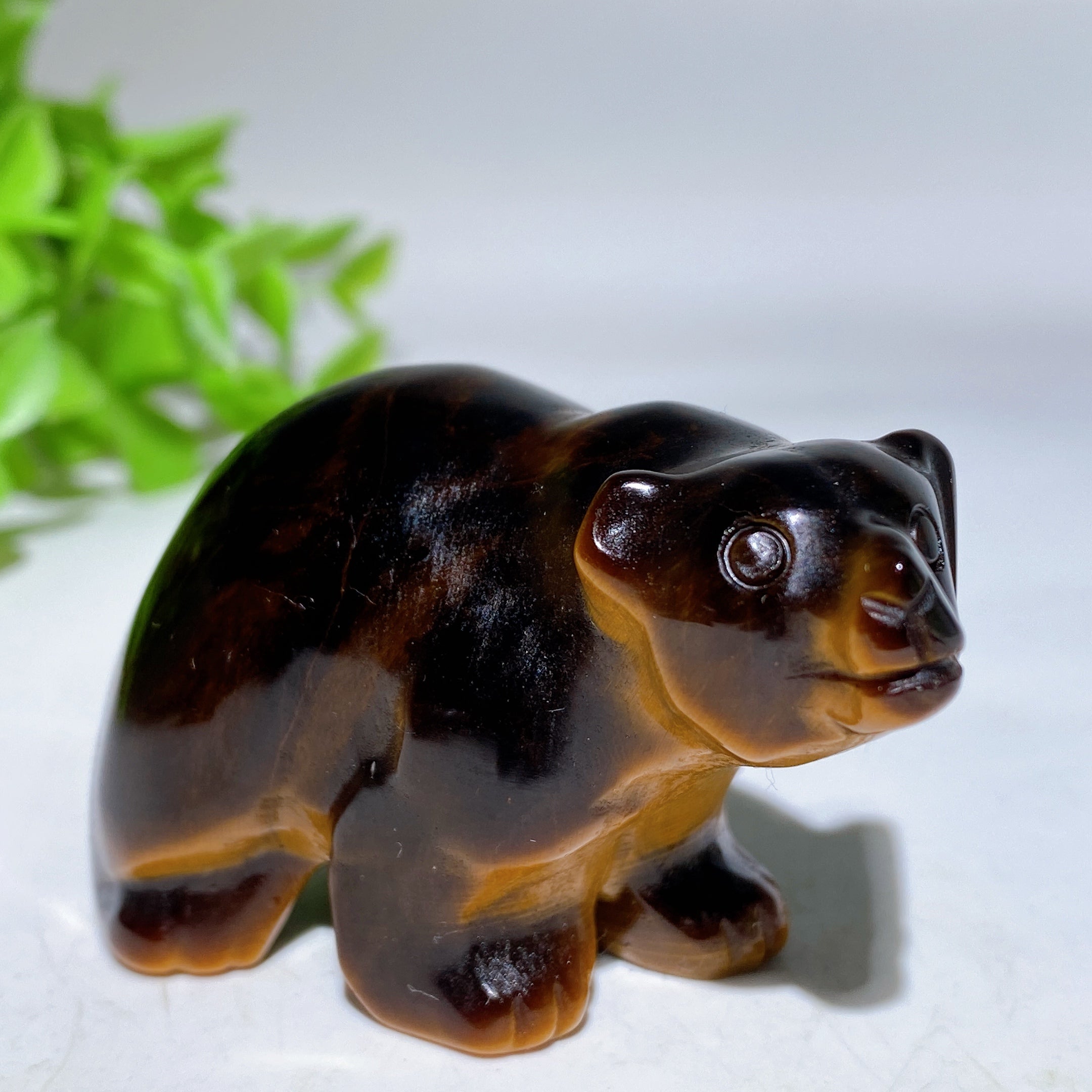 2.1 inch Crystal Bear Carving for Healing and Energy