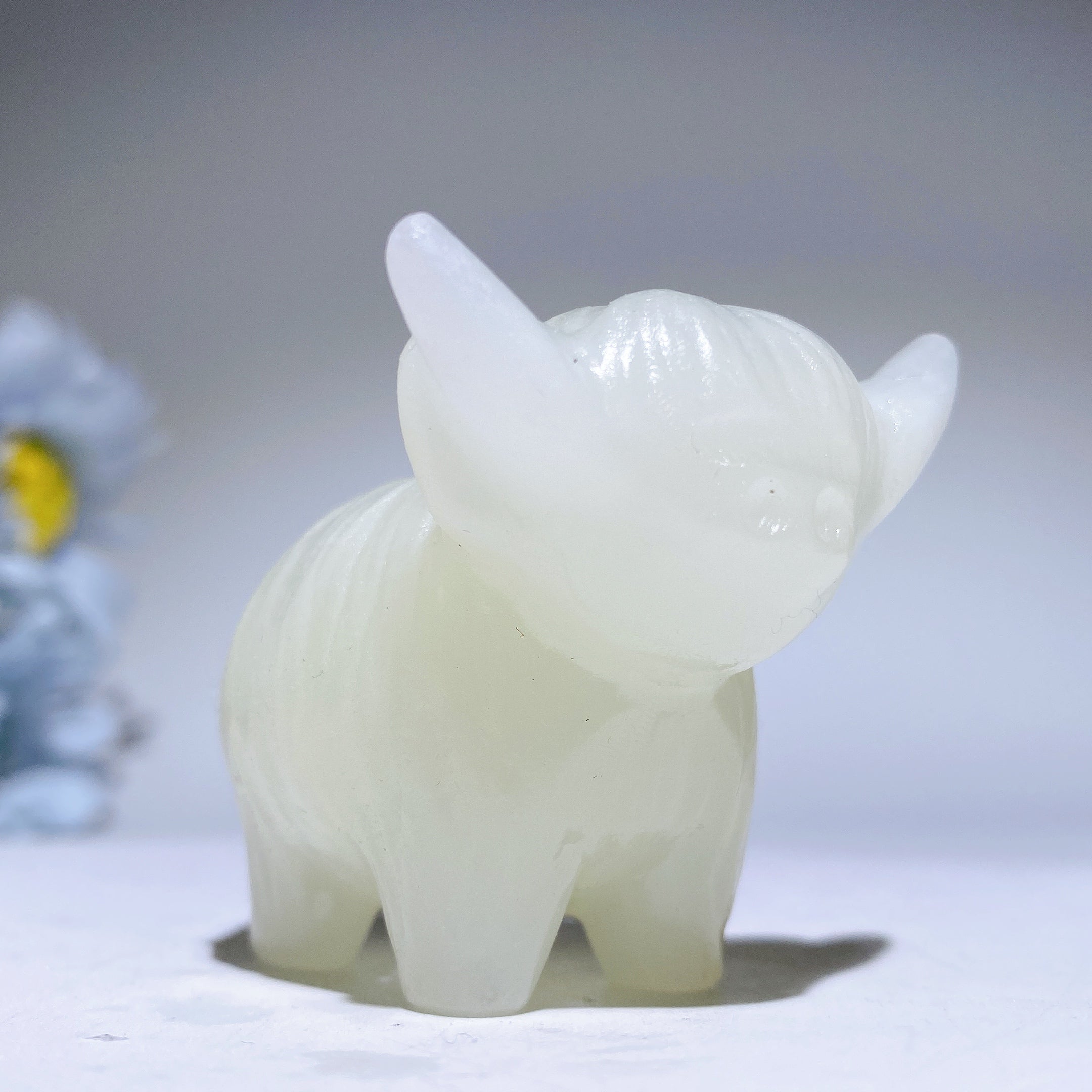 2.1 inch Mixed Crystal Highland Cattle Figurines Healing
