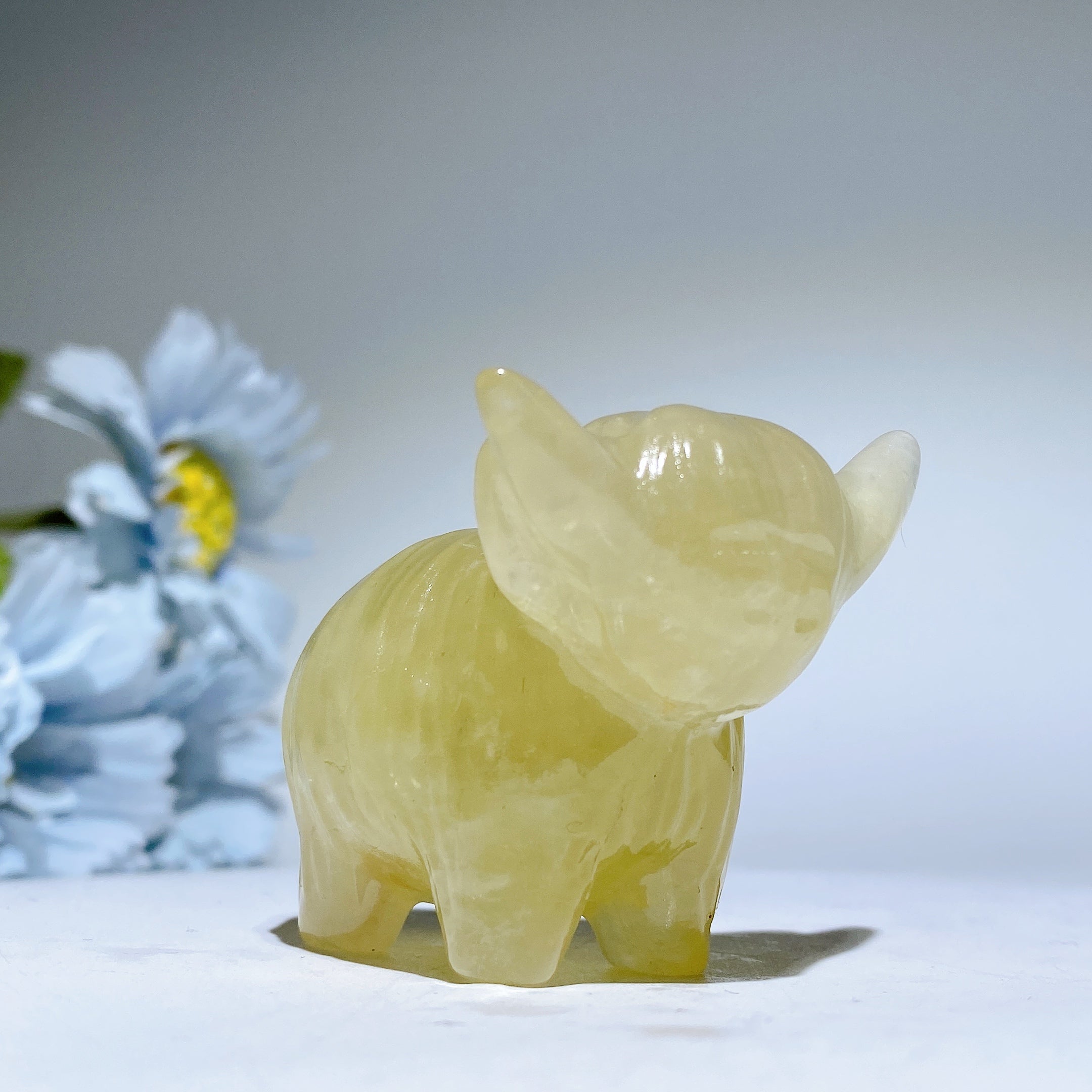 2.1 inch Mixed Crystal Highland Cattle Figurines Healing
