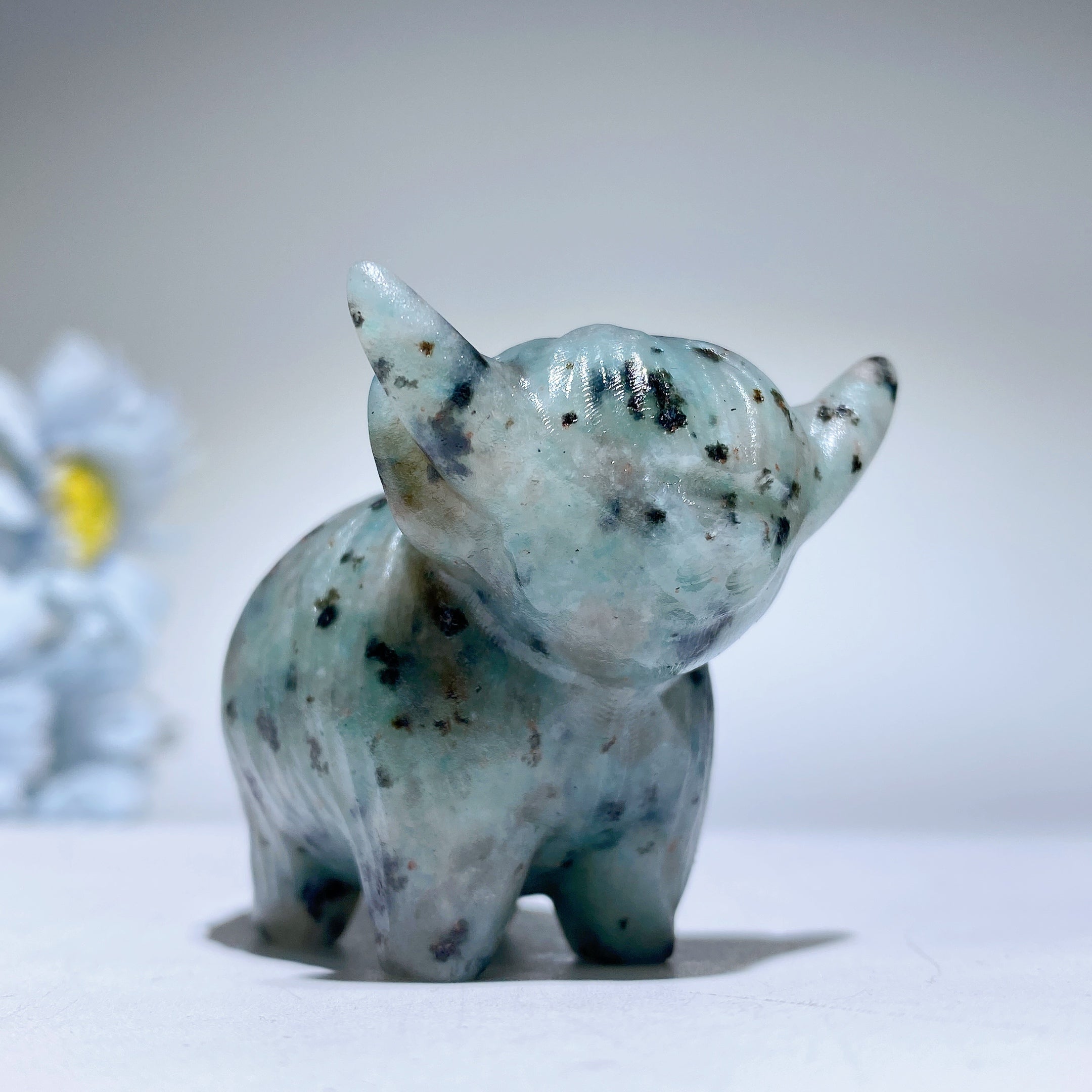 2.1 inch Mixed Crystal Highland Cattle Figurines Healing