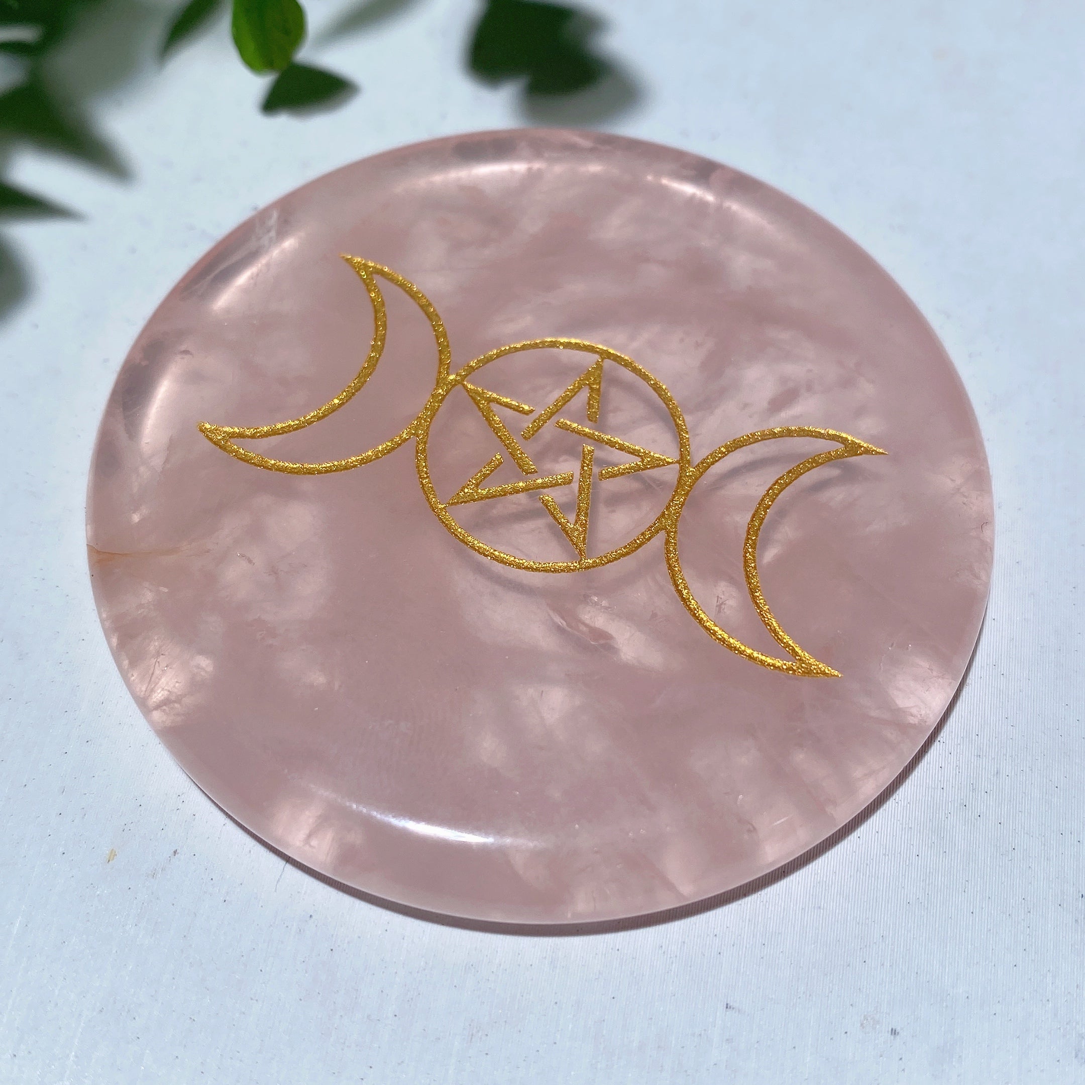 2.15in Rose Quartz Chakra Slab for Healing & Meditation