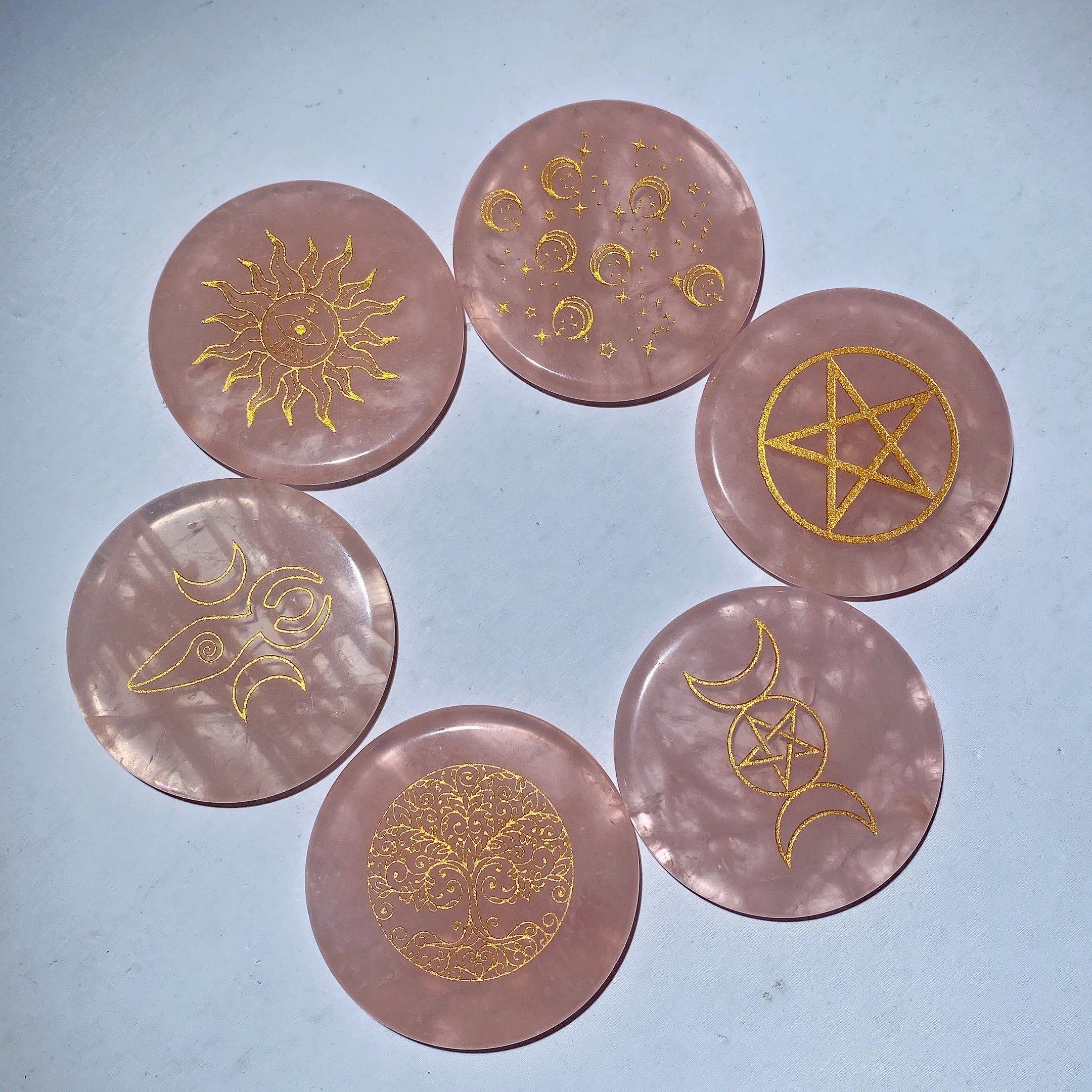 2.15in Rose Quartz Chakra Slab for Healing & Meditation