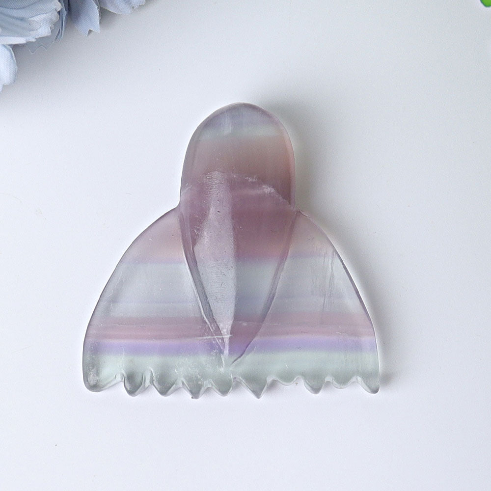 2.2-inch Crystal Fish Tail Carvings