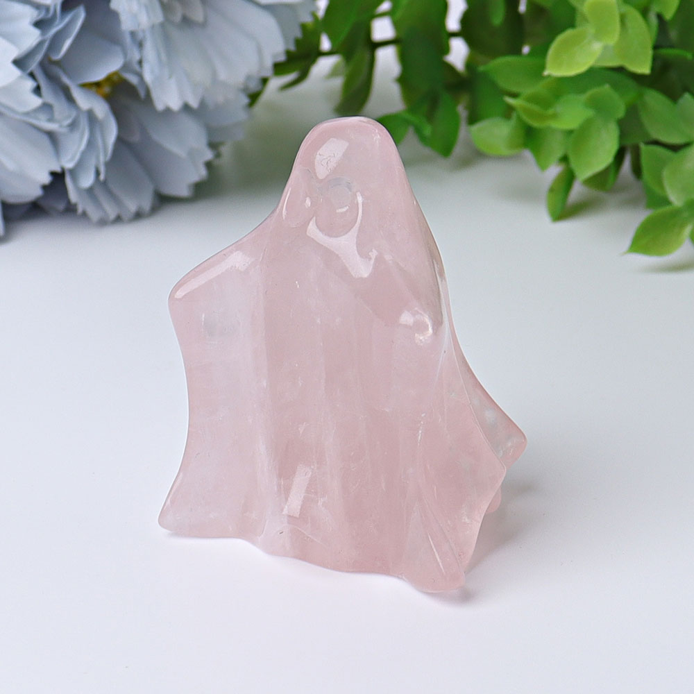 2.2 Inch Ghost Crystal Figurines Hand-Carved Healing Stones