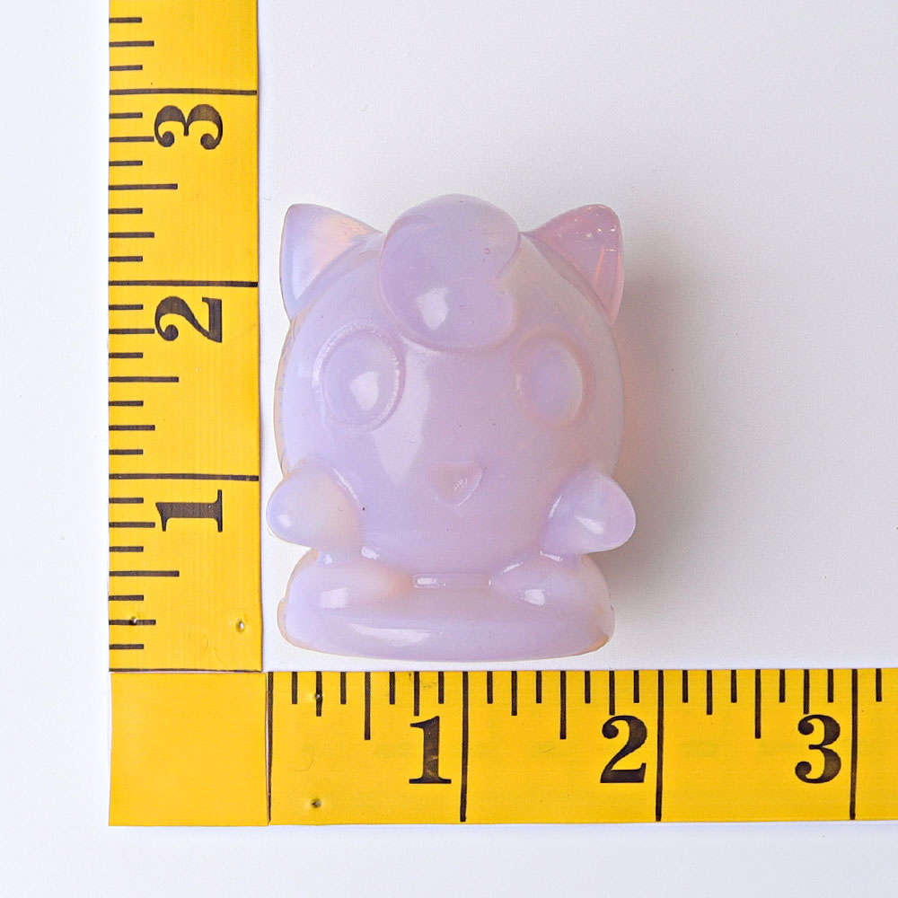 2.2-inch Pink Opalite Crystal Figurine Carving for Harmony