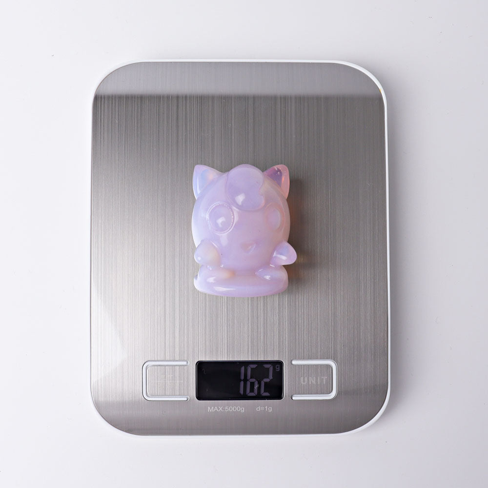2.2-inch Pink Opalite Crystal Figurine Carving for Harmony