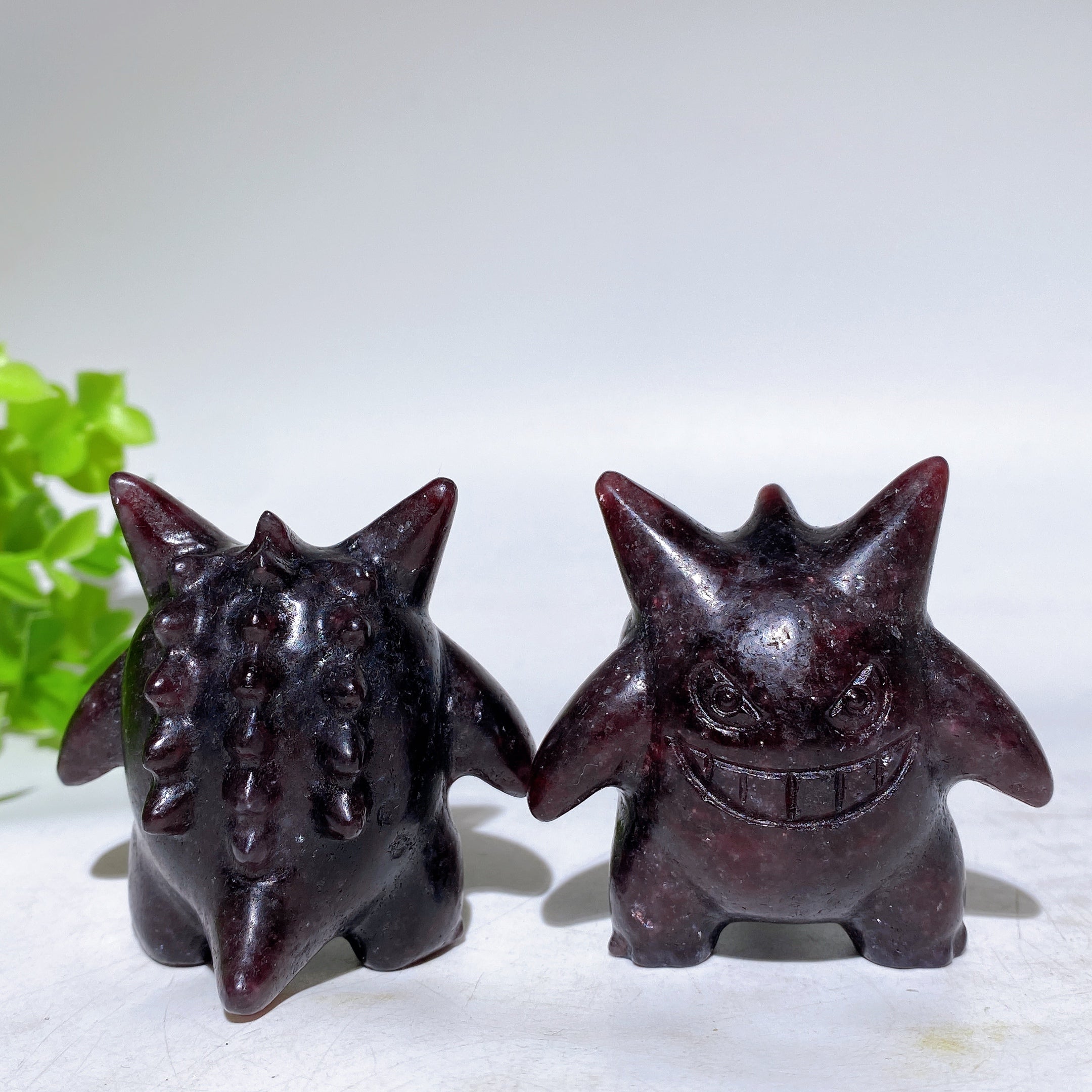 2.2" Purple Mica Gengar Crystal Figurine Carving