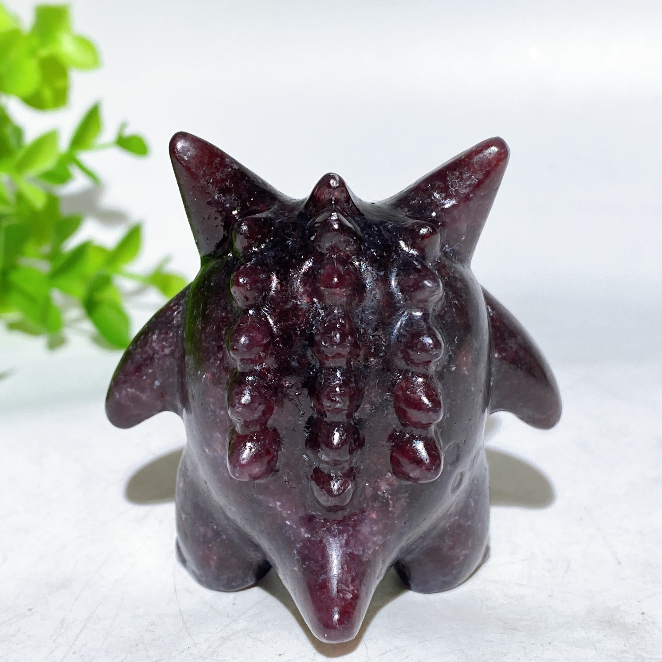 2.2" Purple Mica Gengar Crystal Figurine Carving