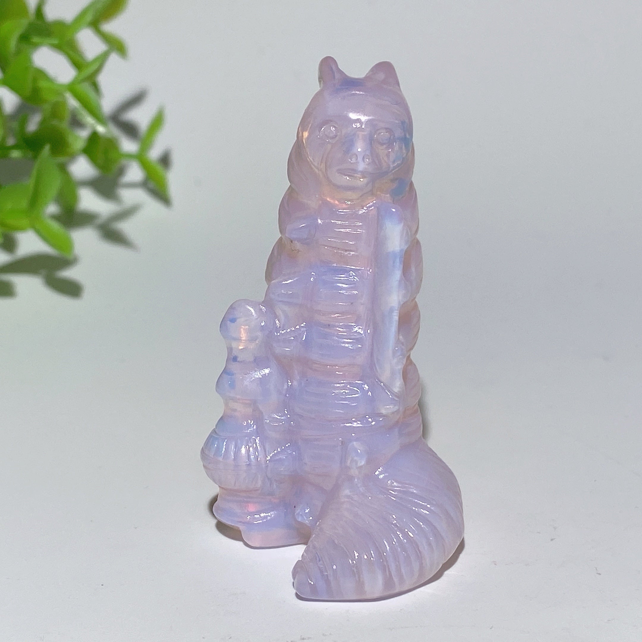 Collection de figurines en cristal d'opalite rose de 2,3 à 3 pouces