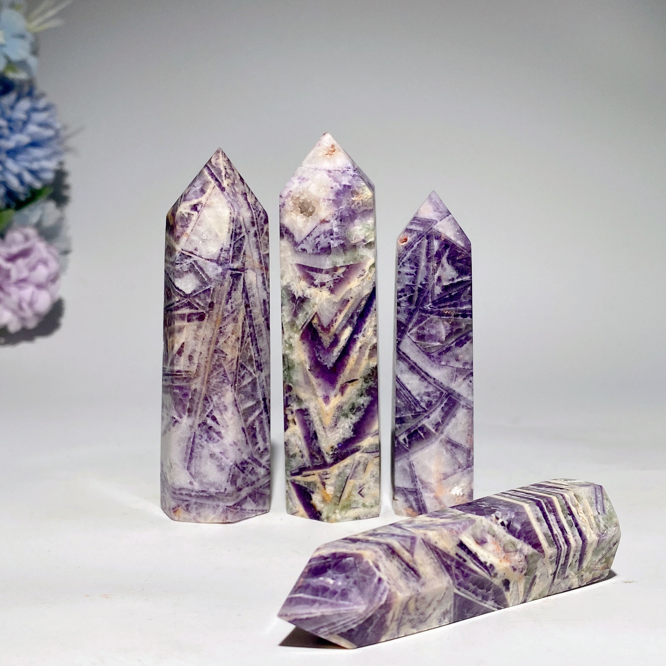 2.3-4 inch Tiffany Jasper Crystal Point for Healing