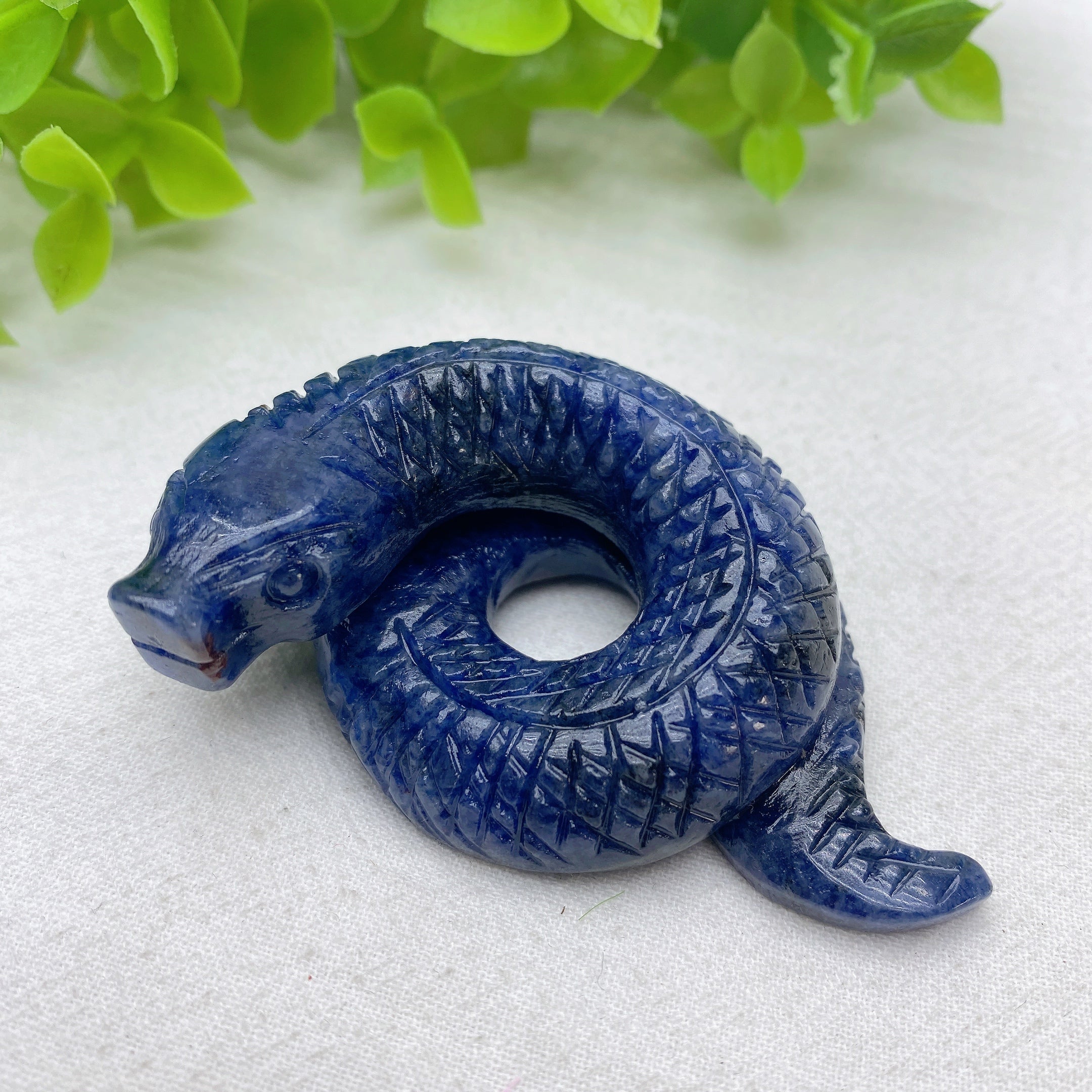 2.3 Inch Mixed Crystal Snake Animal Figurine Healing