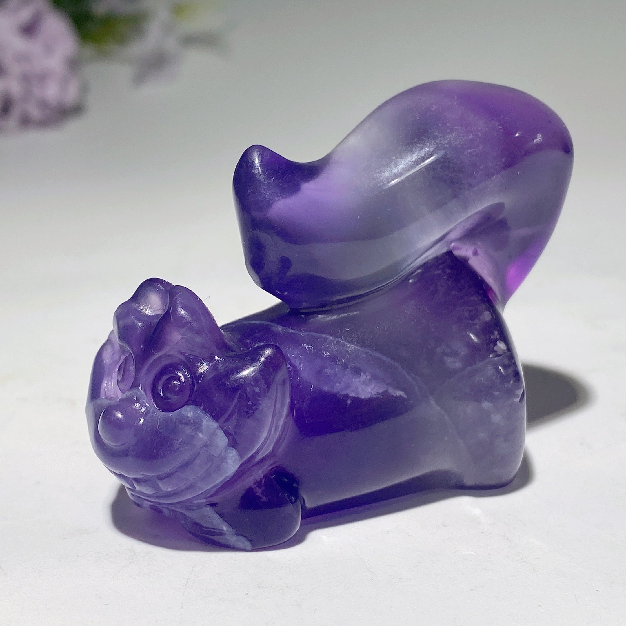 2.3inch Mixed Crystal Cat Figurine | Healing Energy Sculpture